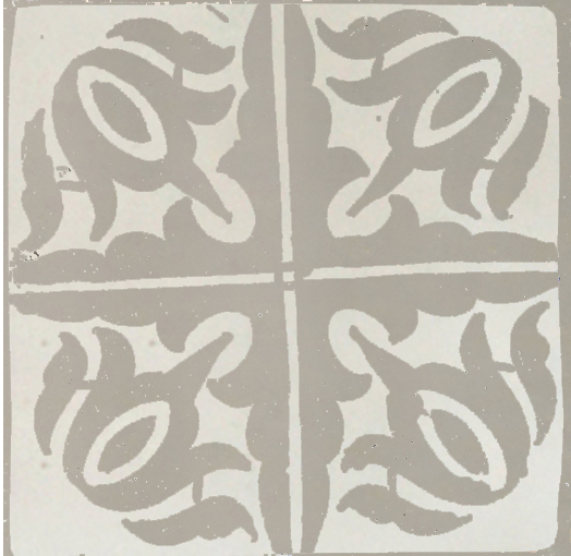 Mosaic House Moroccan tile La Seine LG 1-25 White Light Gray  hand painted handpainted 